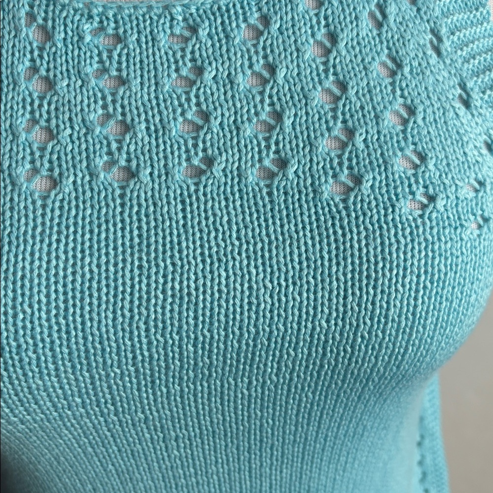 Lily Pulitzer Mac Light Blue Knit Tank Top - Picture 2 of 9